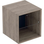 Módulo lateral Geberit ONE: 45x49.2x47cm, Nogal hickory / Melamina estructura madera